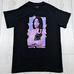 Olivia Rodrigo SOUR Graphic Merch T-Shirt Small Black